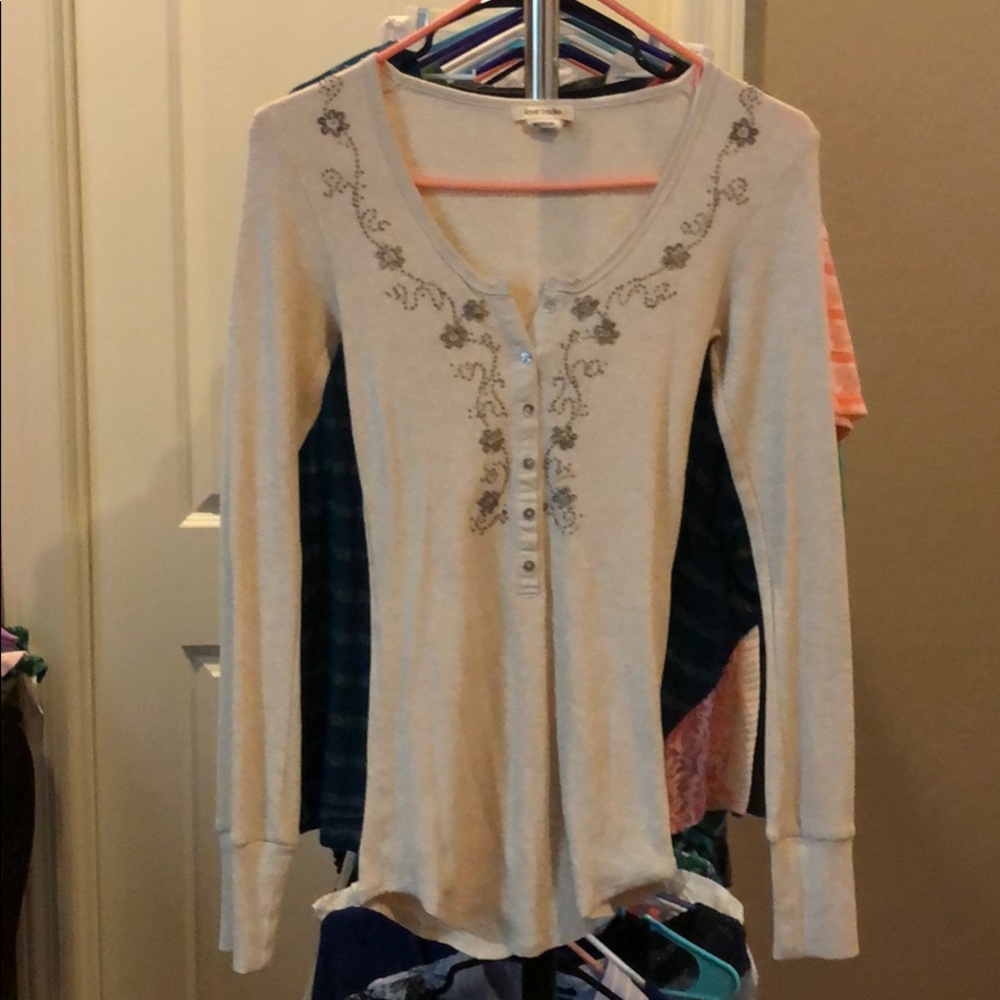 Button front Henley from The Buckle